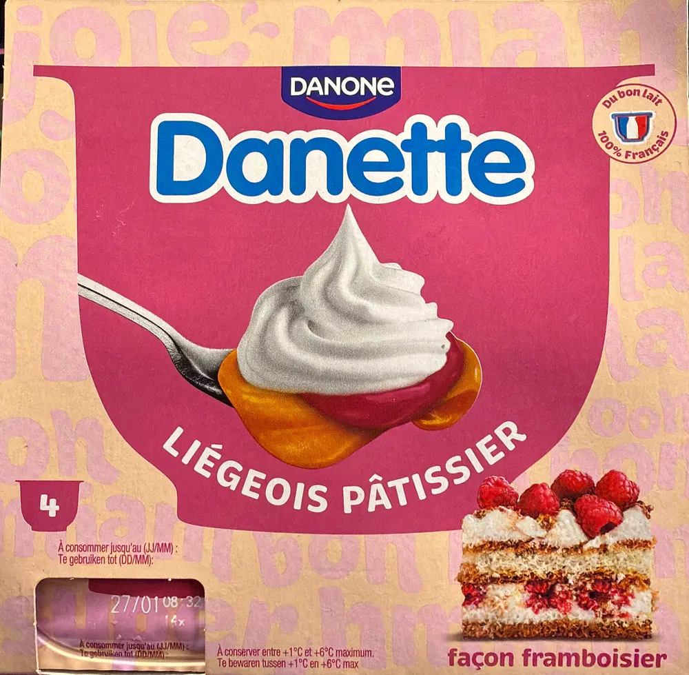 Liégeois pâtissier façon framboisier