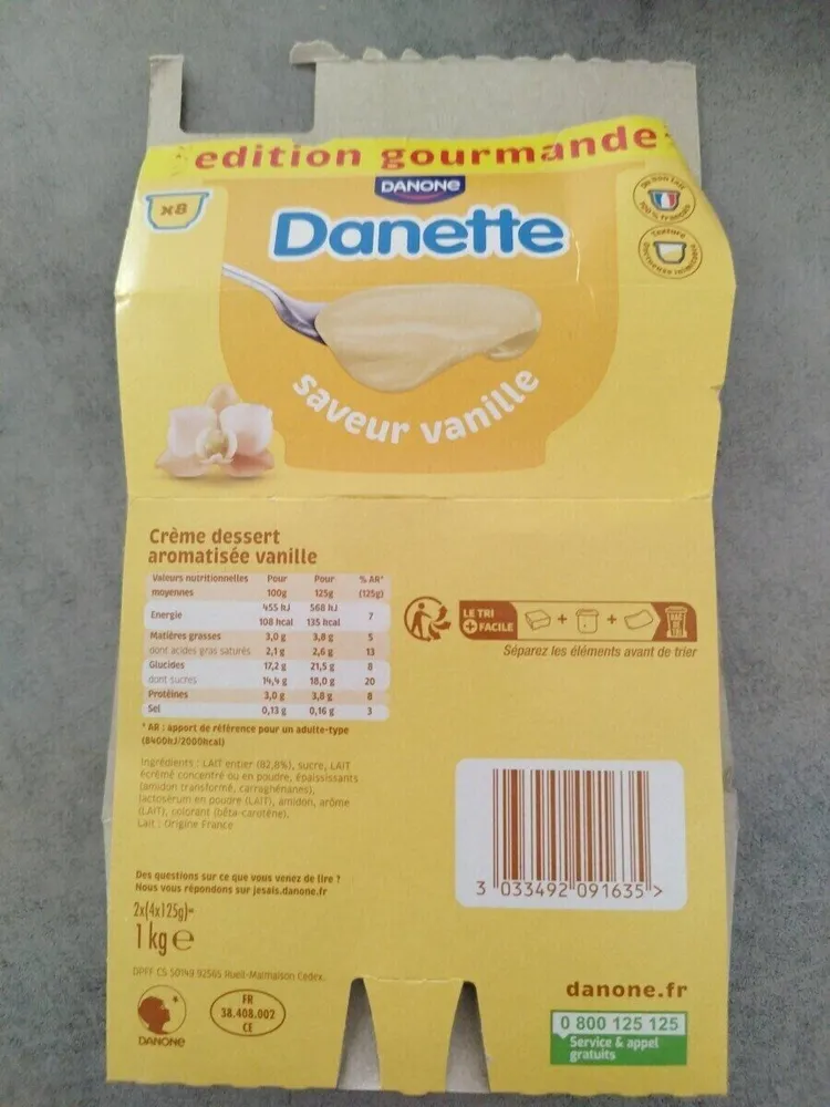Danette vanille
