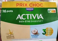 Activia bien-être digestif saveur vanille saveur coco