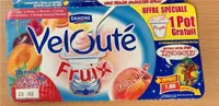 Velouté Fruix Fraise, Pêche, Abricot, Cerise, Framboise, Orange-Ananas-Banane
