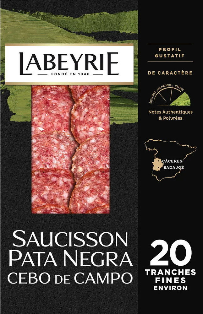 Saucisson Pata Negra - 20 tranches fines