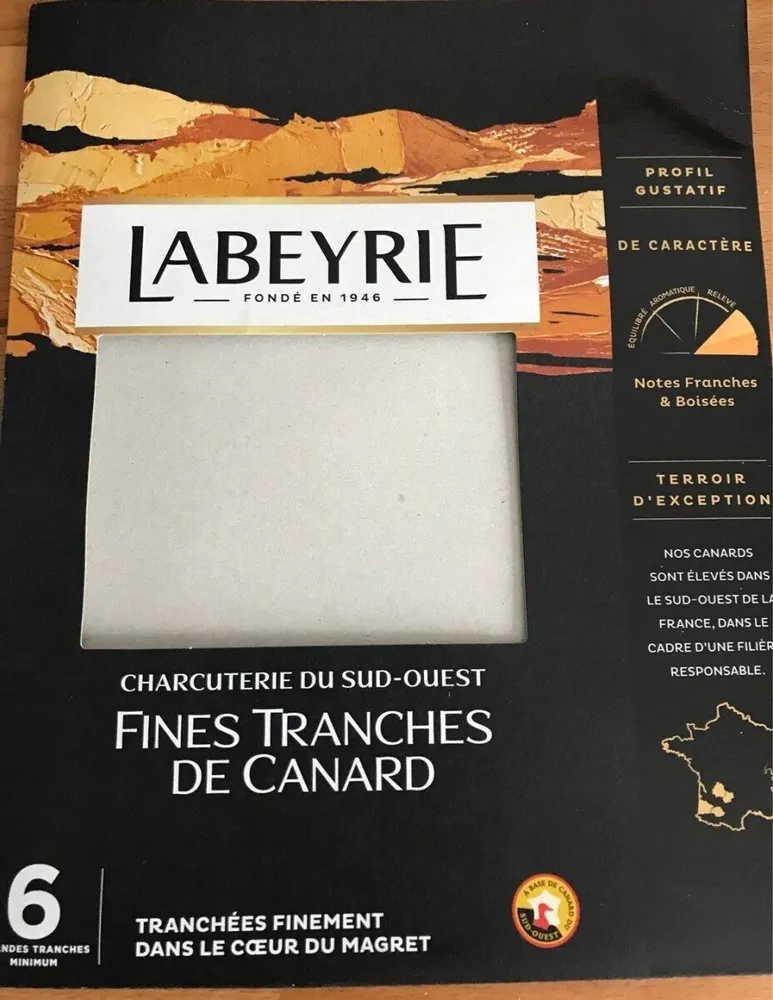 Fines tranches de canard