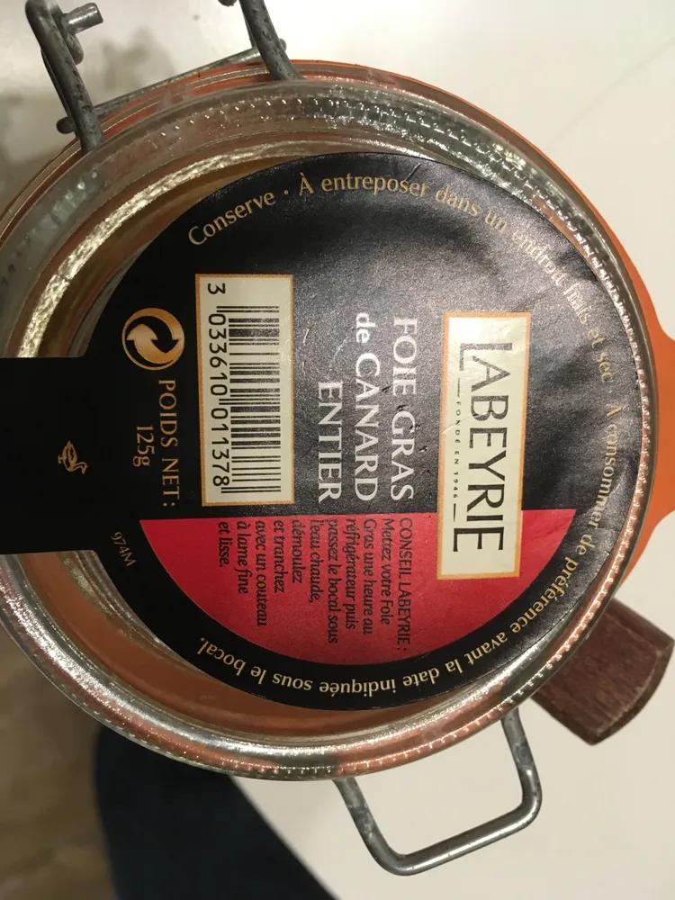 Foie gras de canard entier