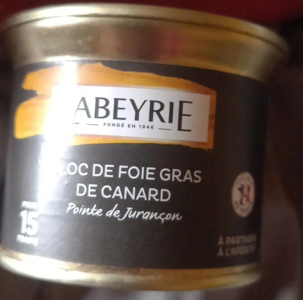 Bloc de fois gras de canard