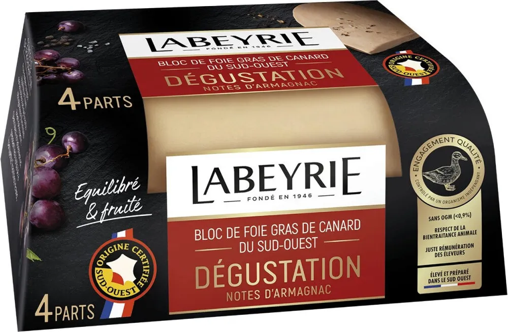 BLOC DE FOIE GRAS DE CANARD DU SUD-OUEST DÉGUSTATION NOTES D'ARMAGNAC