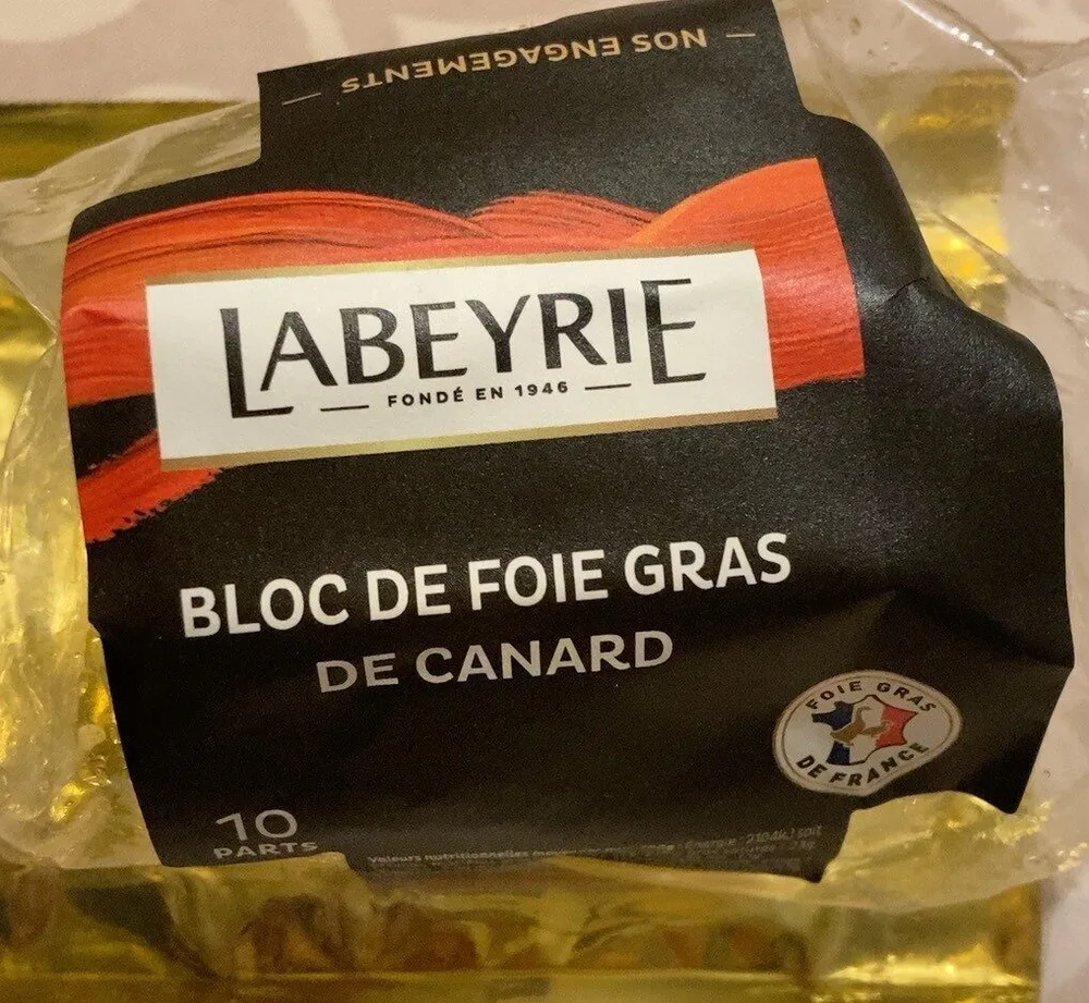 Bloc de foie gras de canard