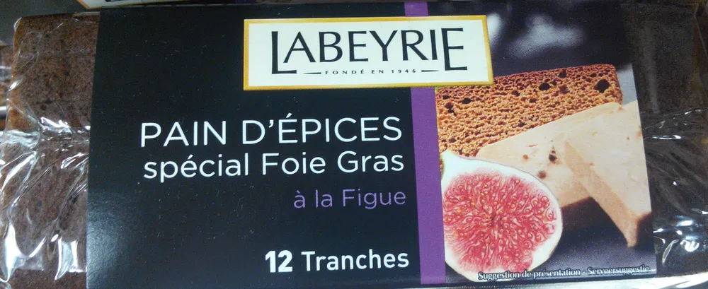 Pain d'épices spécial foie gras à la figue