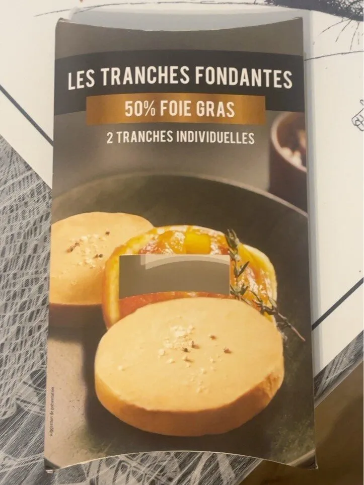 Les tranches fondantes 50% de foie gras