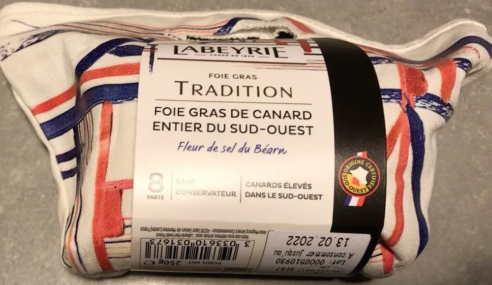 Foie gras de canard entier du Sud-Ouest tradition