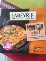 Labeyrie Parmentier de bœuf à la mousseline de potiron & Butternut la barquette de 290 g