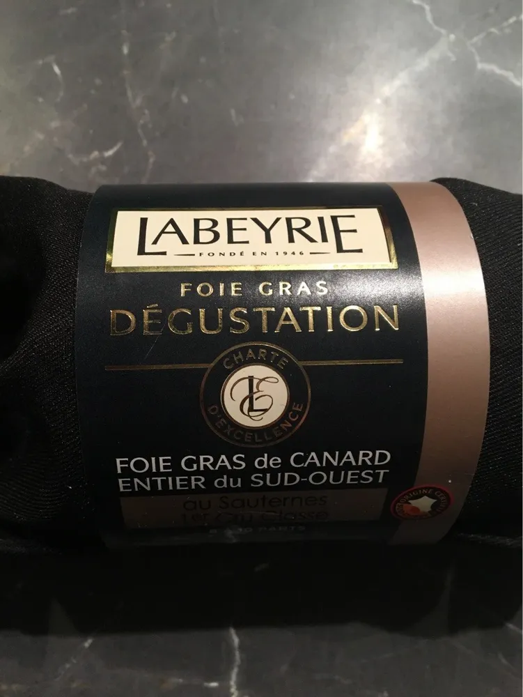 Foie gras dégustation au sauterne