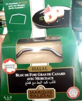 Bloc de foie gras de canard avec morceaux