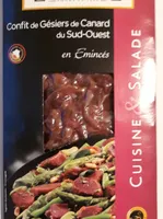 Gésiers de canard confits en émincés