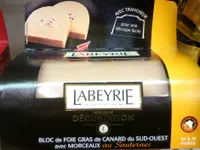 Bloc de foie gras de canard du Sud-Ouest avec morceaux au Sauternes