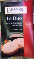 Le duo bloc de foie gras de pato