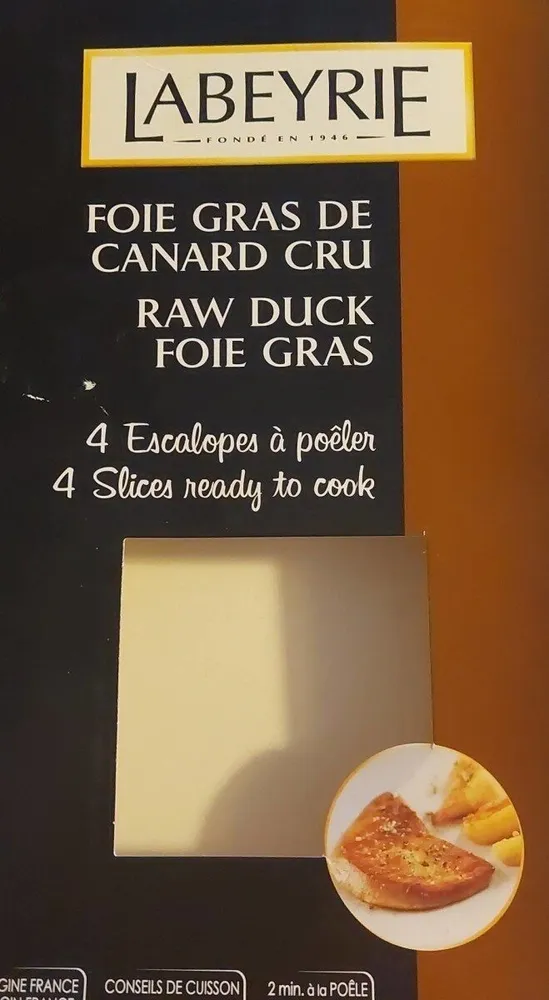 Foie gras de canard cru