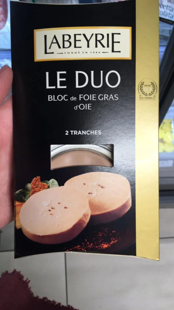Le duo-bloc de foie gras d'oie