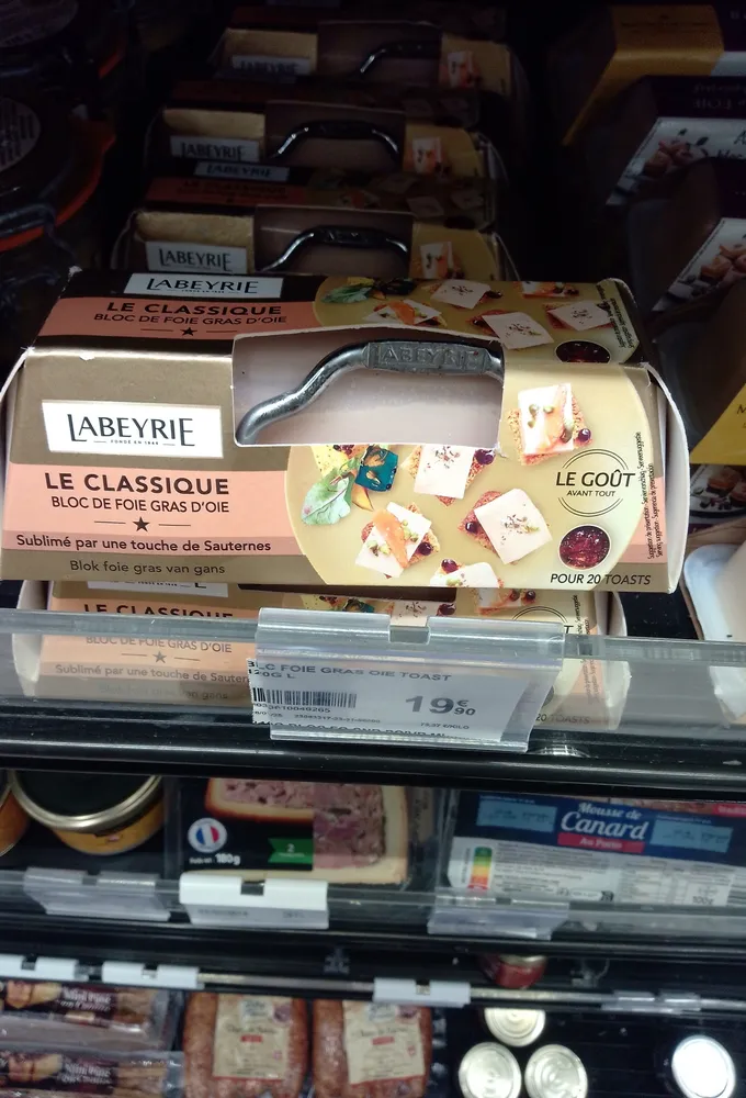 LE CLASSIQUE BLOC DE FOIE GRAS D'OIE