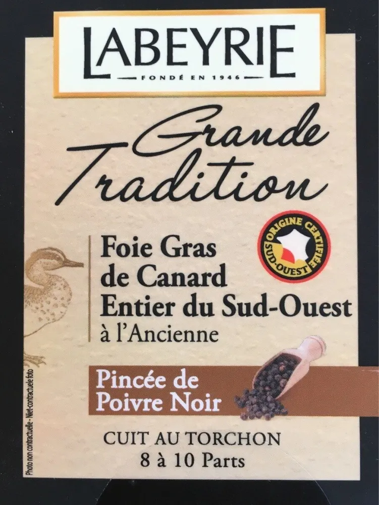 Foie gras de canard entier