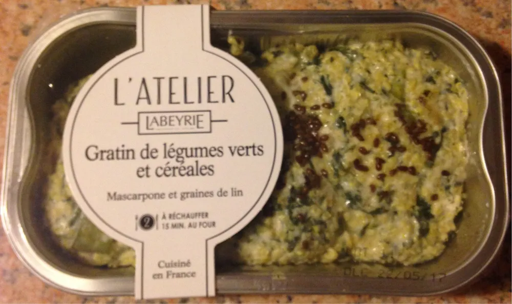 Gratin de legumes verts et cereales