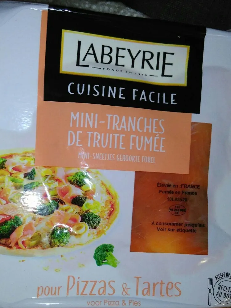 Mini- tranches de truite fumée
