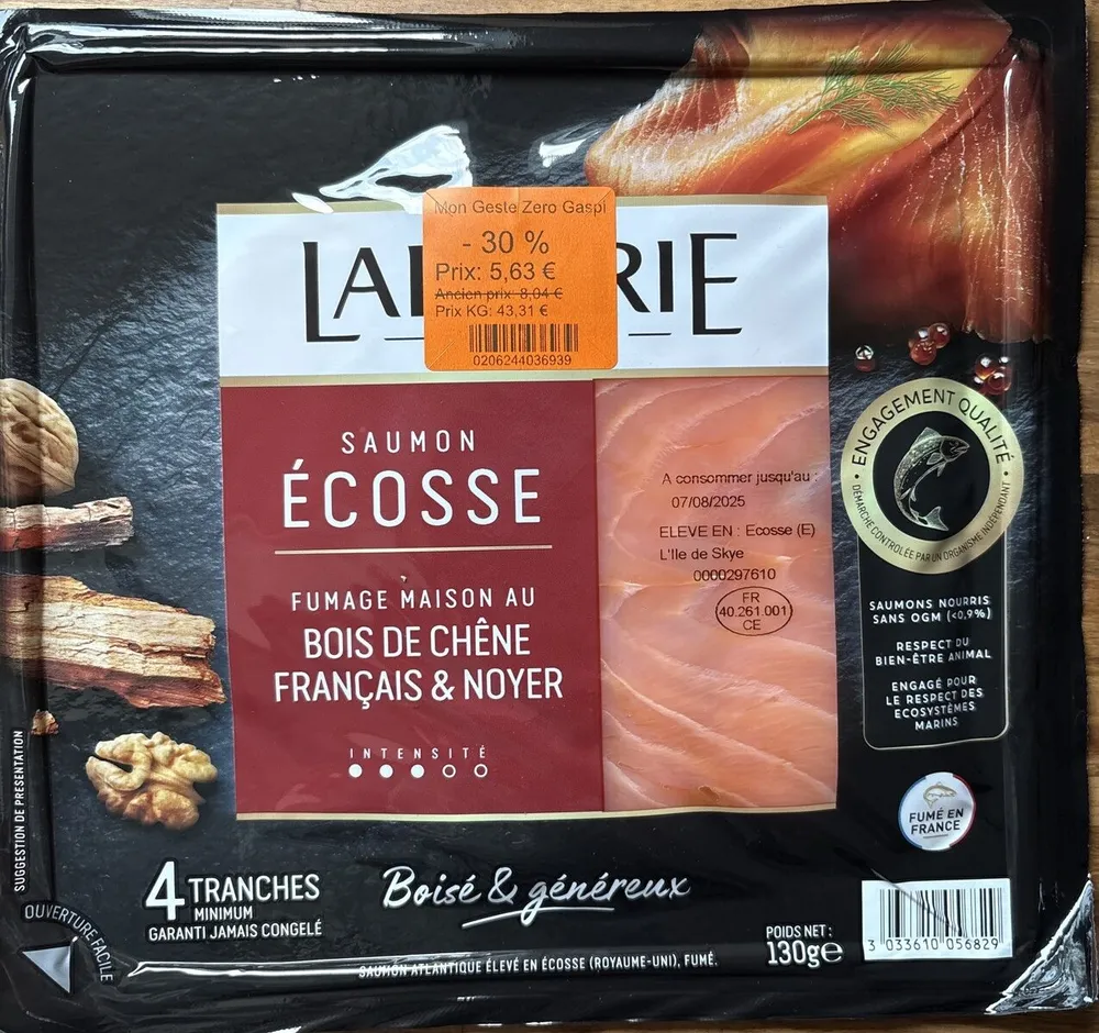 Saumon fumé d'Ecosse