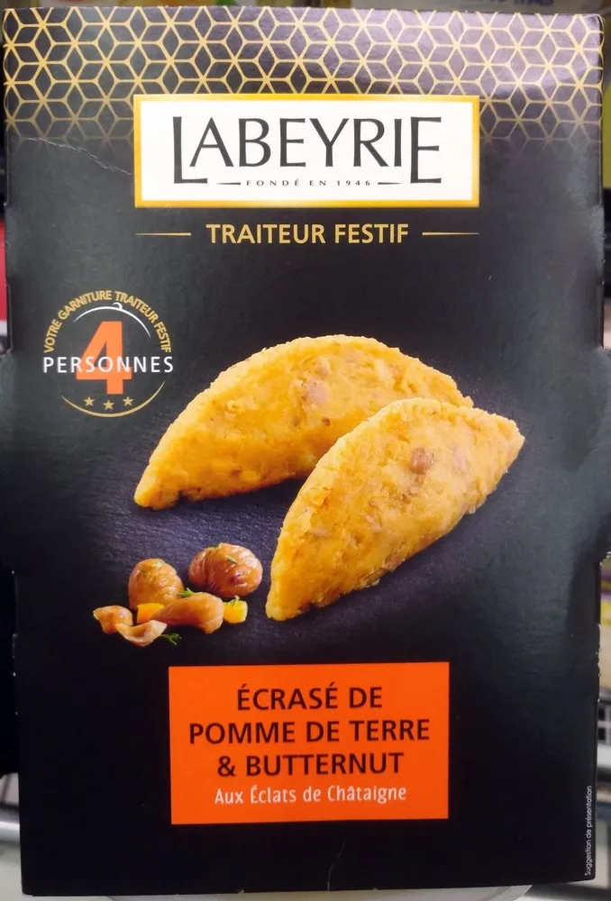 Ecrasé de pomme de terre & Butternut aux éclats de châtaigne