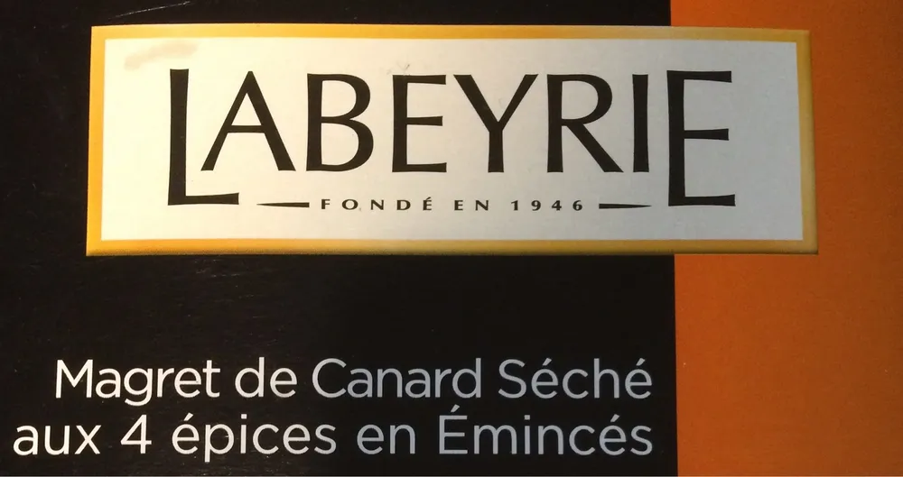 Magret de canard séché aux 4 epices en Emincés