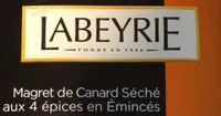 Magret de canard séché aux 4 epices en Emincés