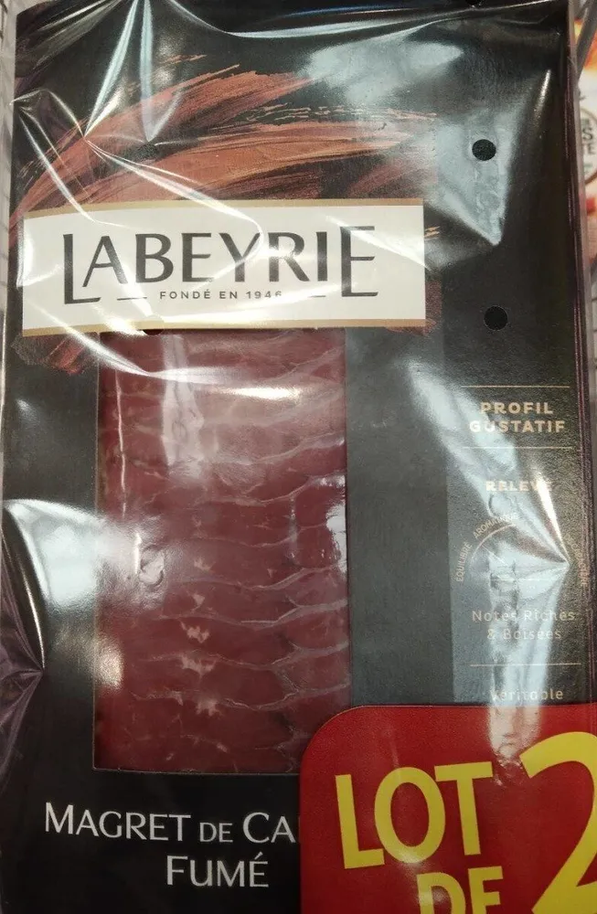 Magrets de canard fumé