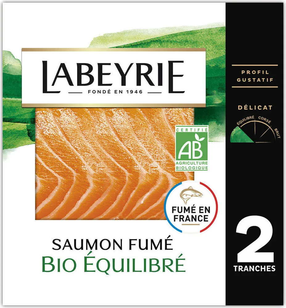 SAUMON ATLANTIQUE BIO FUME AU BOIS DE HÊTRE