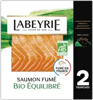SAUMON ATLANTIQUE BIO FUME AU BOIS DE HÊTRE