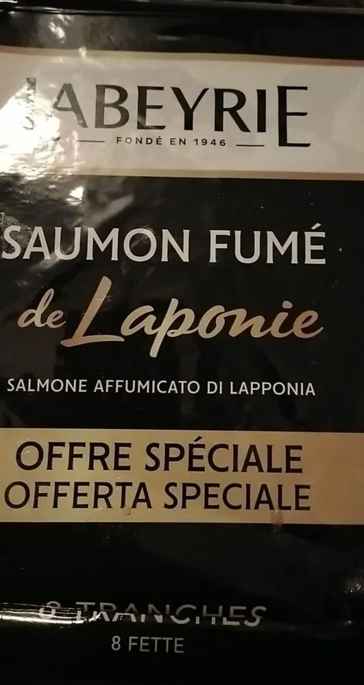 Salmone affumicato lapponia