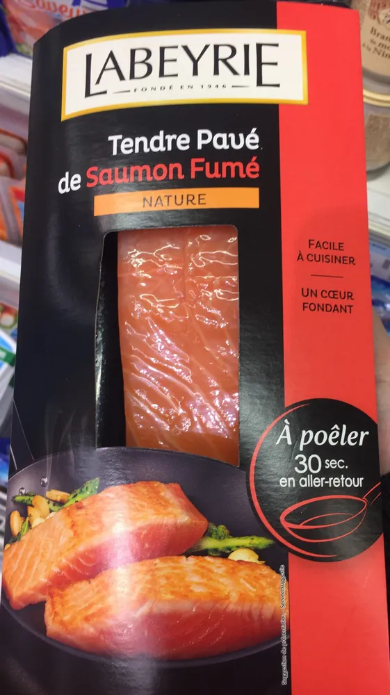 Pavés de saumon fumé