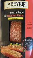 Tendre pavé de saumon fumé sésame