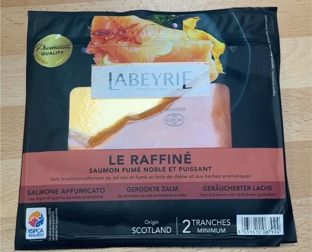 Saumon fumé Le raffiné