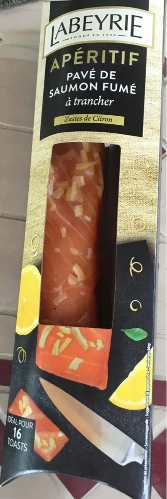 Pavé de saumon fumé a trancher (Zestes de Citron)