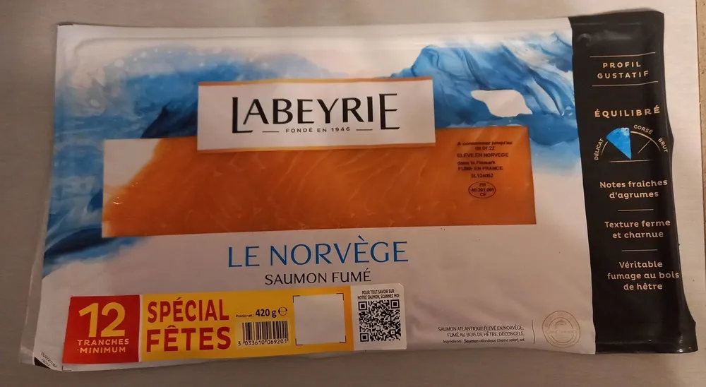 Saumon fumé  Le Norvège