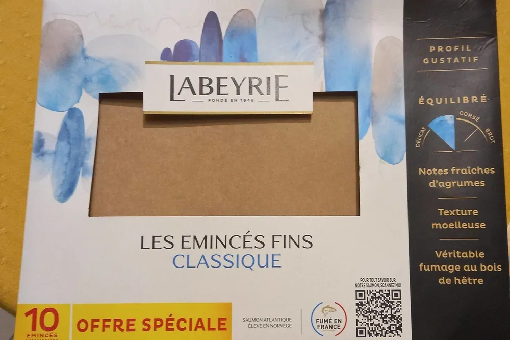 Émincés de saumon fins classiques