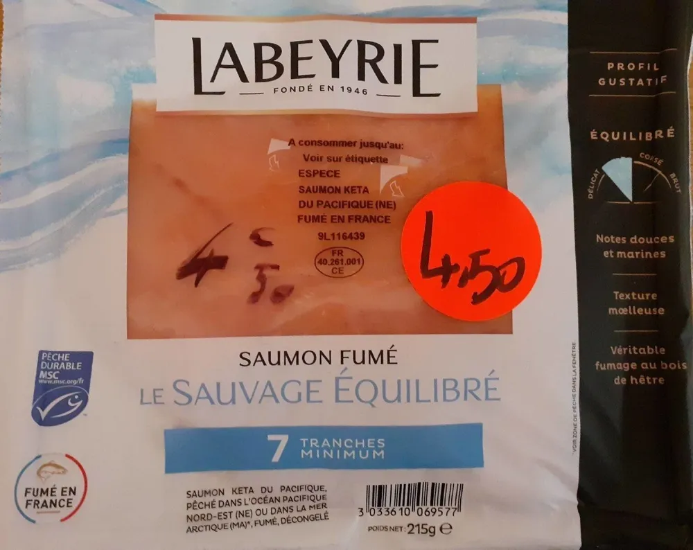 Le Sauvage Équilibré (saumon fumé)