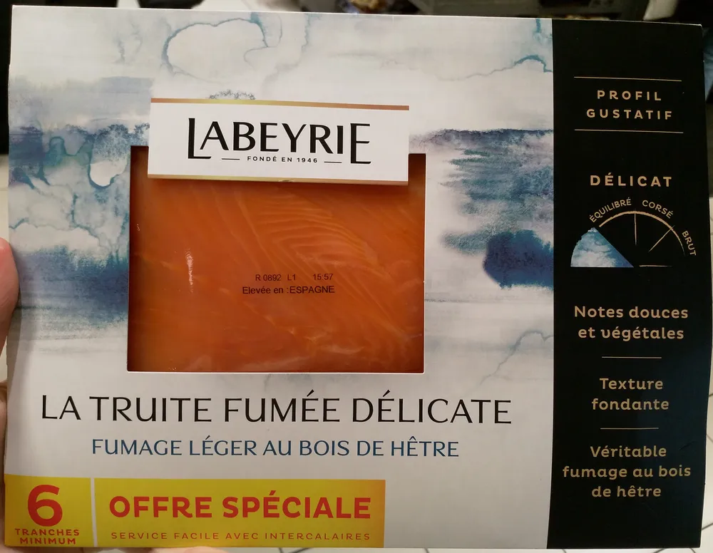 Truite fumée délicate