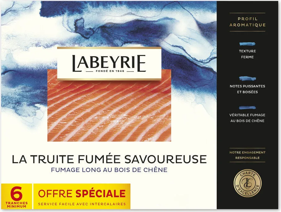 Truite de Mer Fumage long, 6 Tranches