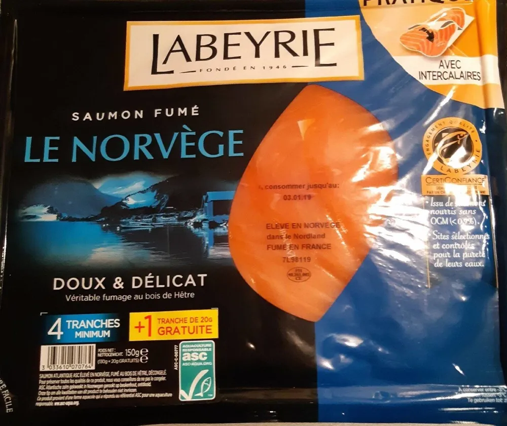 Saumon fumé le savoureux de Norvège