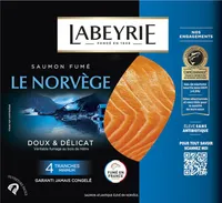 SAUMON ATLANTIQUE DE NORVEGE FUME 4 TRANCHES