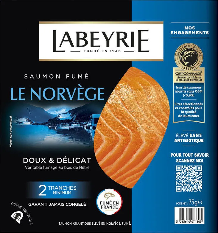 SAUMON ATLANTIQUE FUME NORVÈGE