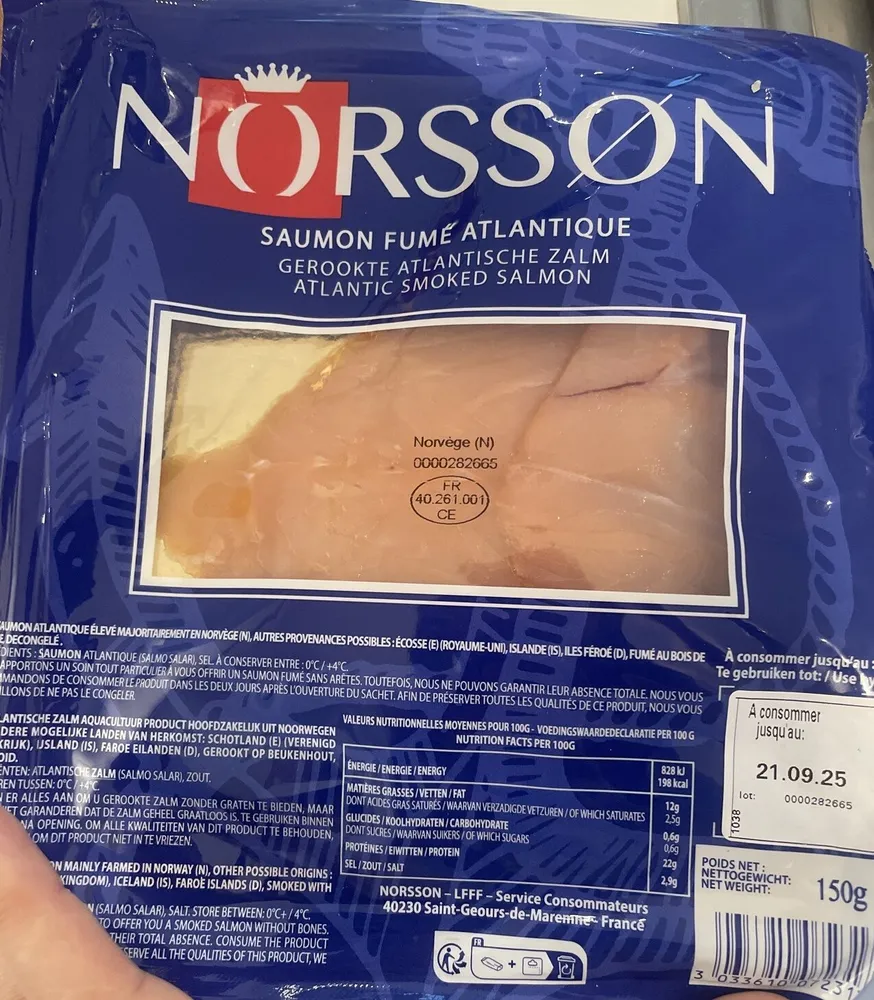 Saumon fumé atlantique