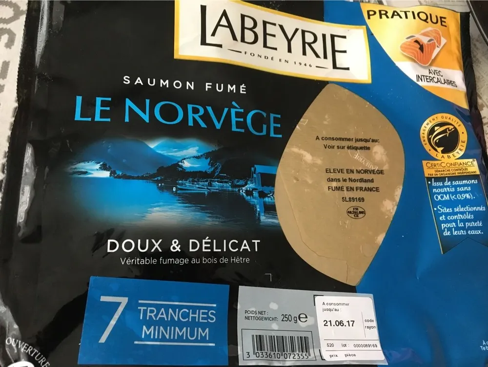 Saumon Fumé- Le Norvège