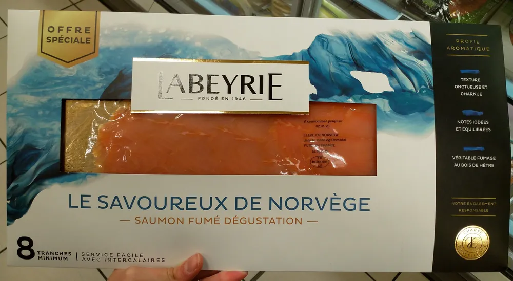 Saumon fumé Le Norvège Labeyrie