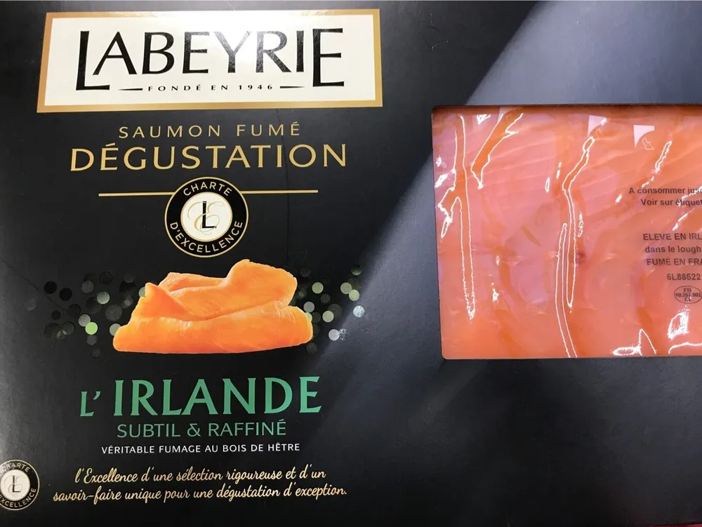 Saumon fumé L'Irlande Labeyrie