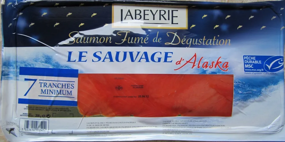 Le sauvage d'Alaska - Saumon fumé de dégustation